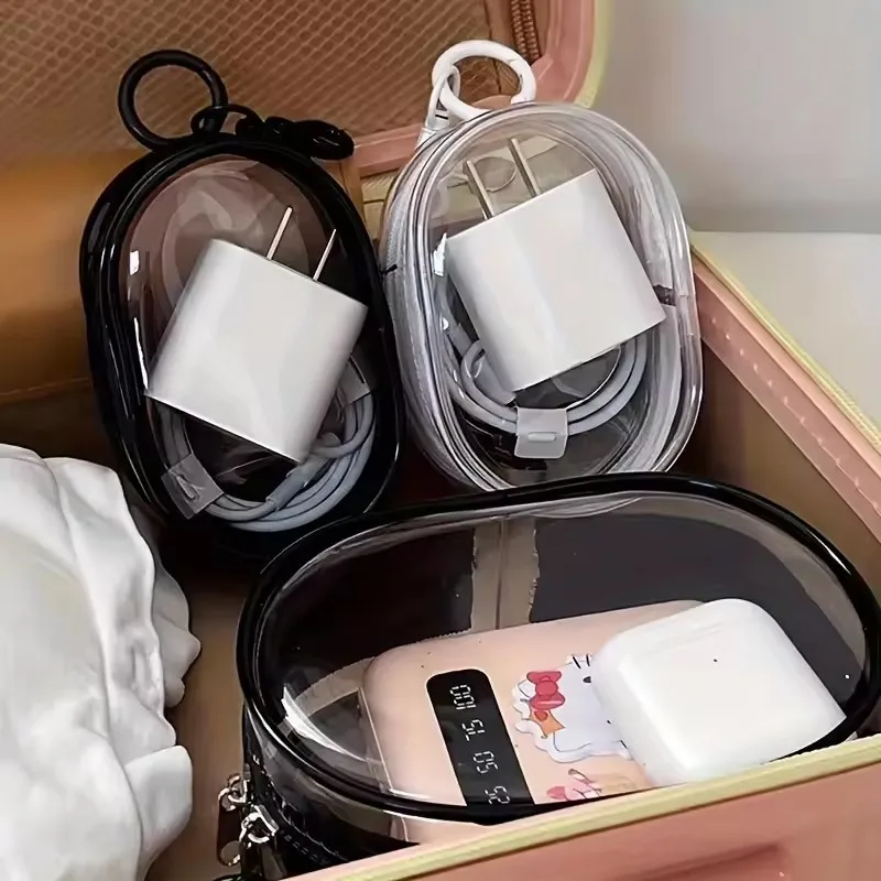 Portable Mini Clear Zipper Sto - огляд і ціна Cable Organizer Bag