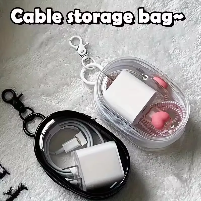 Portable Mini Clear Zipper Sto - огляд і ціна Cable Organizer Bag