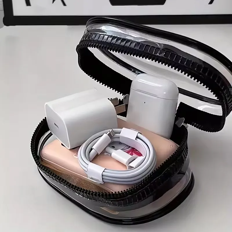 Portable Mini Clear Zipper Sto - огляд і ціна Cable Organizer Bag