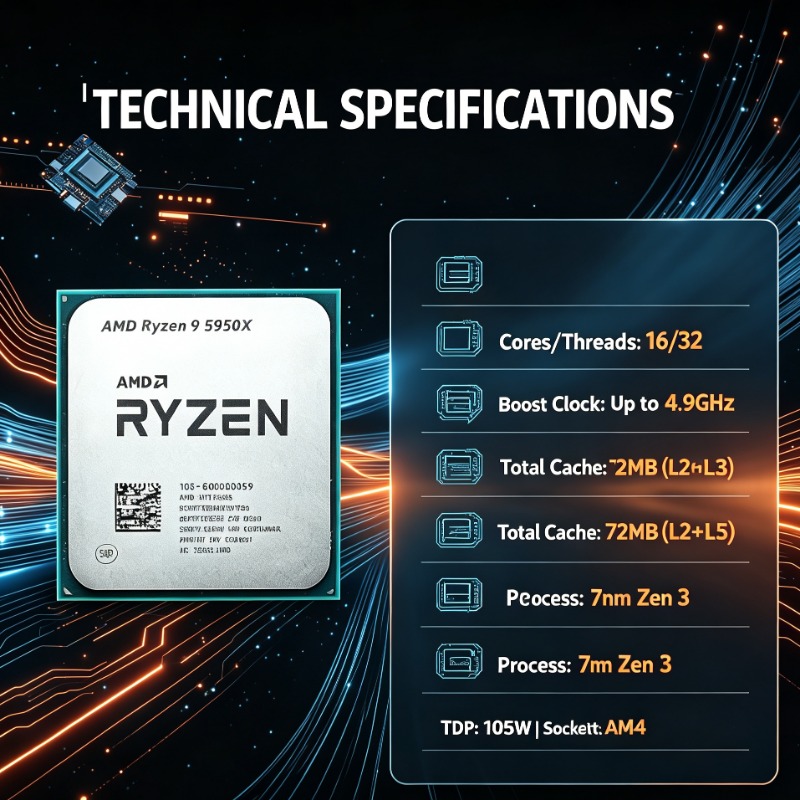 R9 5950X AMD Ryzen 9 16 Core 3 - огляд і ціна Amd Cpu Ryzen 9