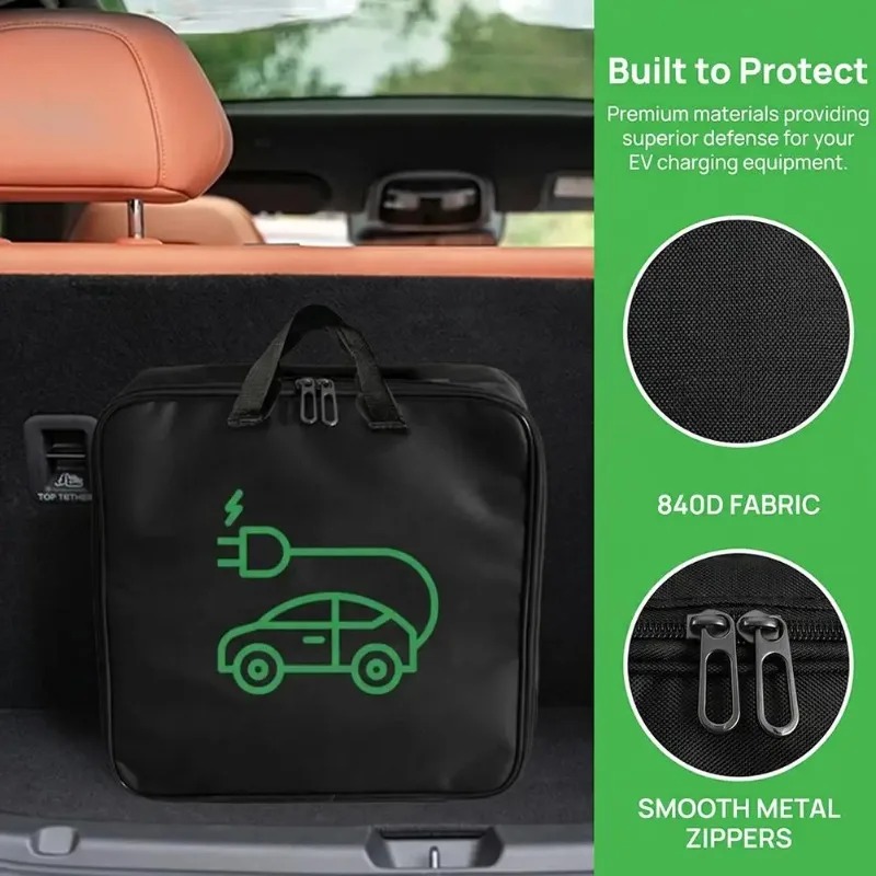 Car Charging Gun Storage Organ - огляд і ціна Cable Organizer Bag
