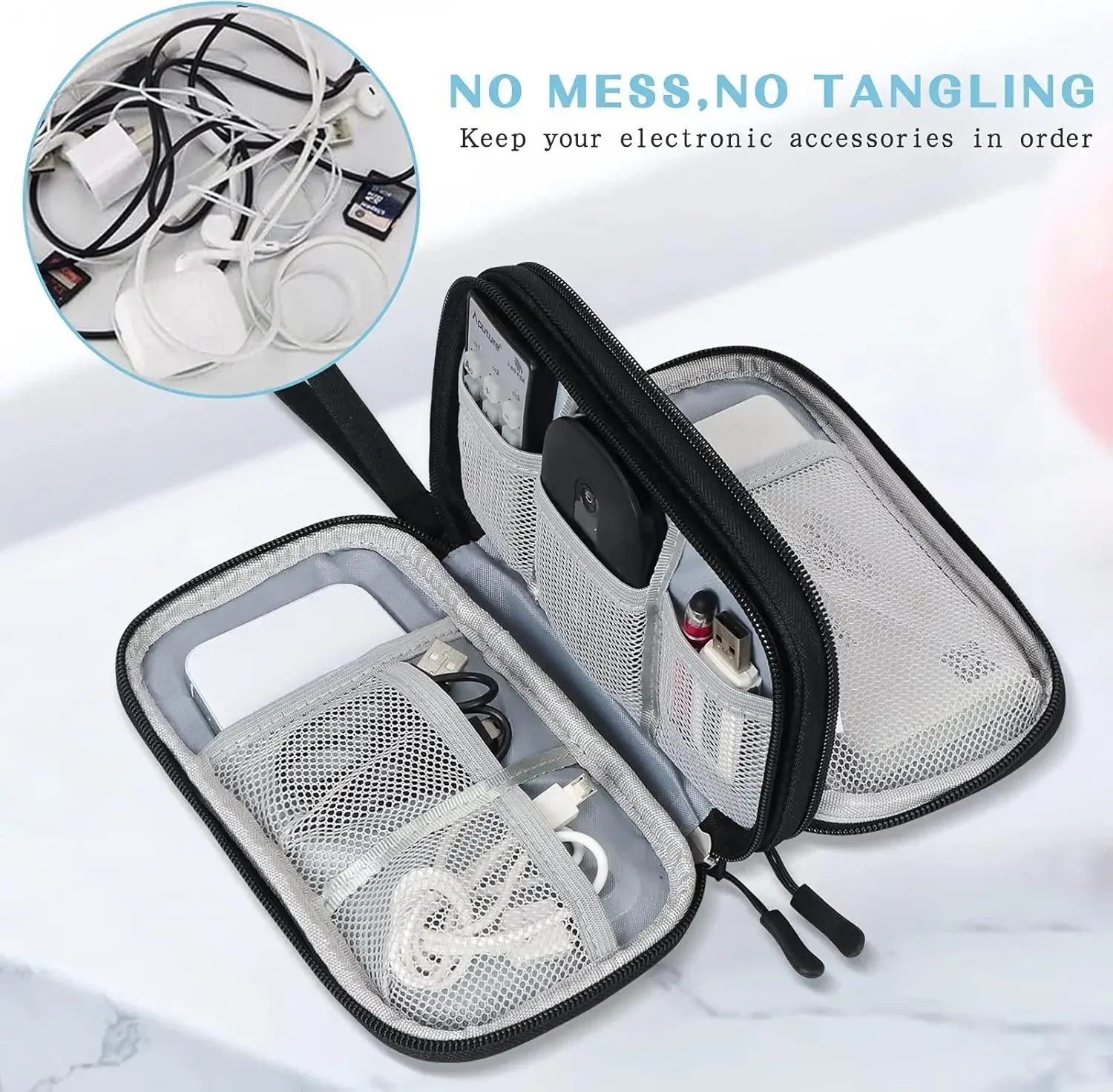 Travel Cable Bag Portable Digi - огляд і ціна Cable Organizer Bag