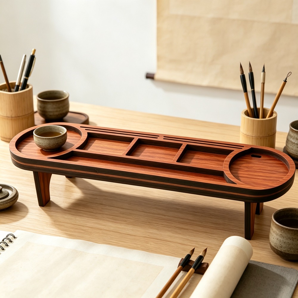 Wooden Desk Organizer with Pho - огляд і ціна Tech Desktop Accessories