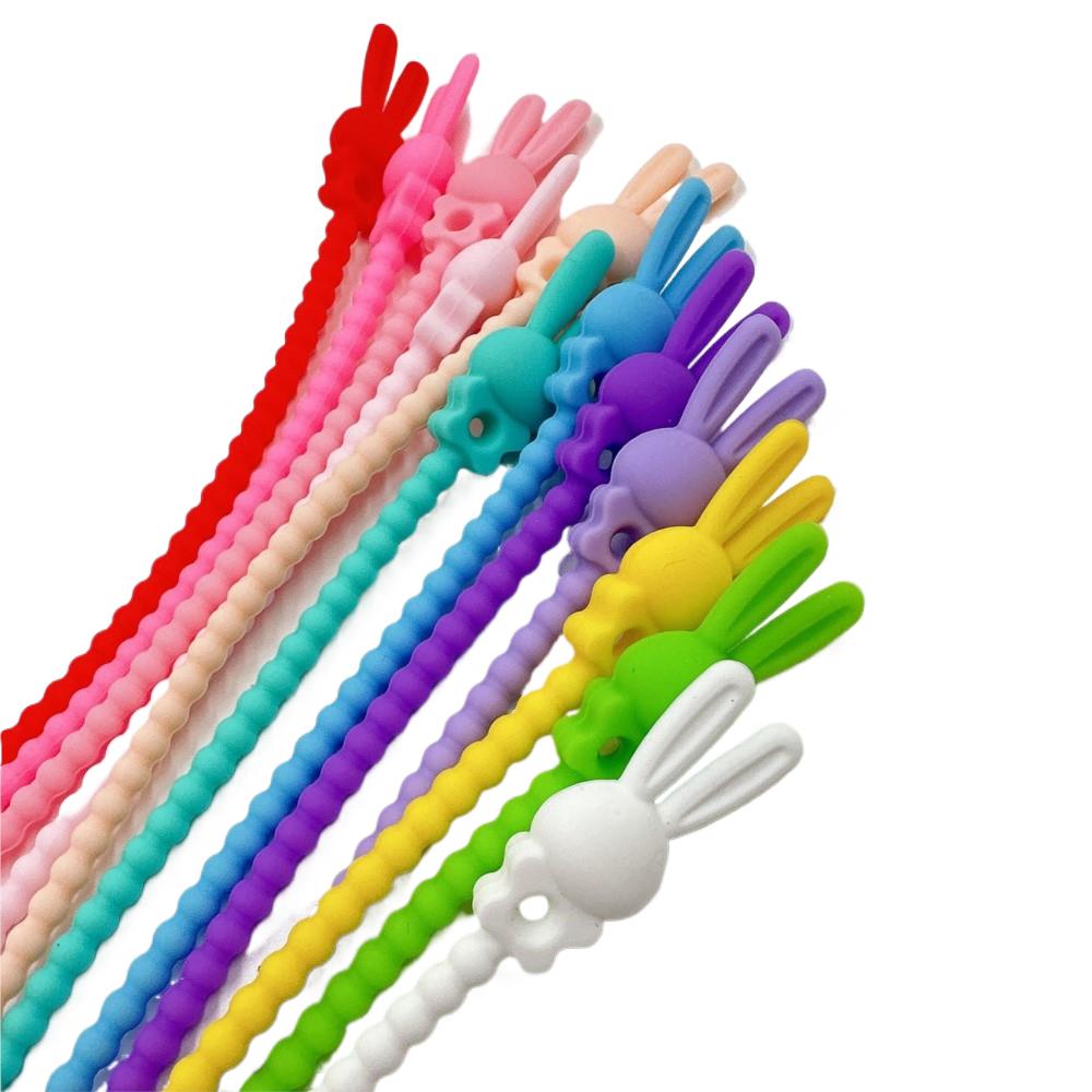 10Pcs Flower Star Silicone Cab - огляд і ціна Cable Organizer Bag