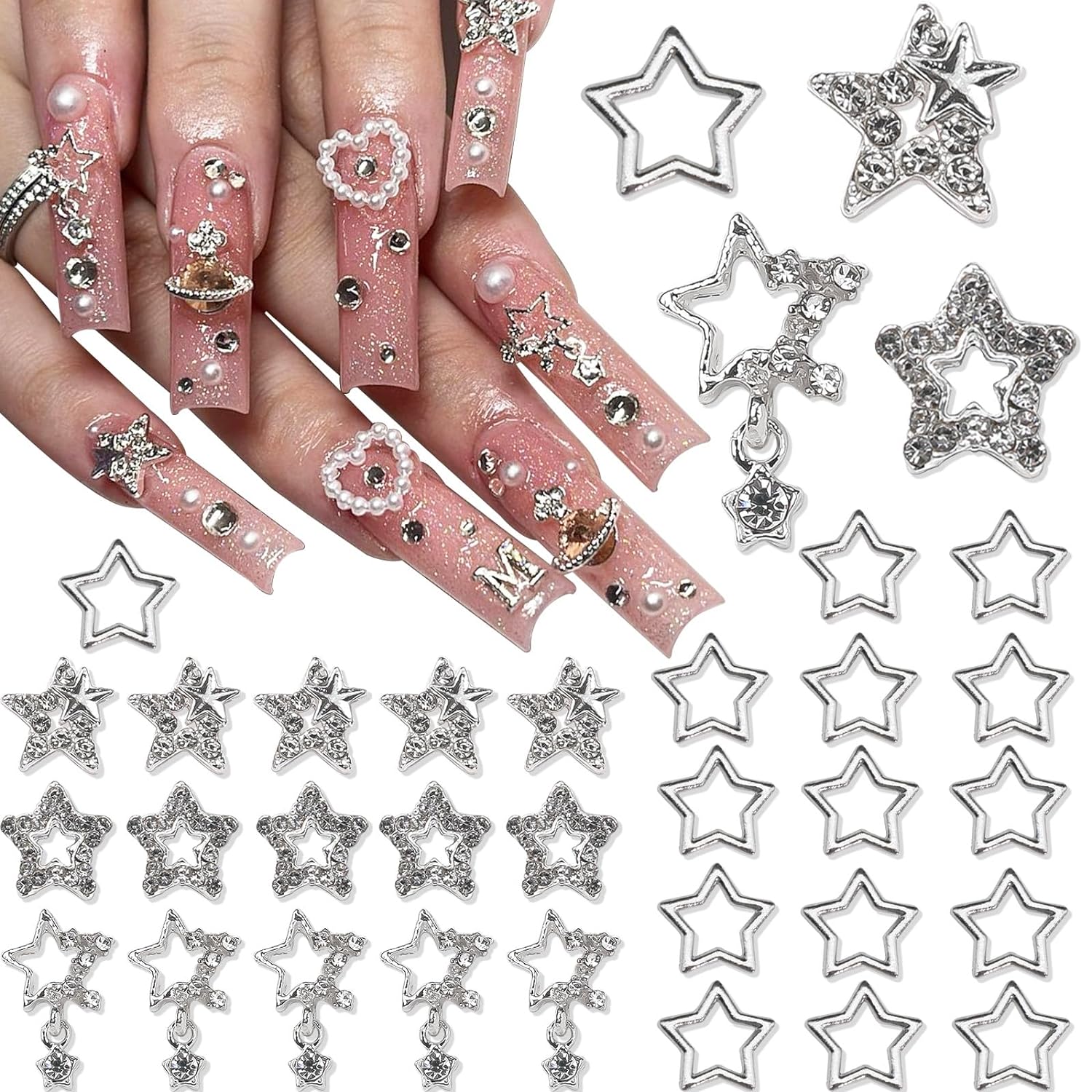 25PCS Star Nail Charms 3D Allo - огляд і ціна Trending Tech Accessories