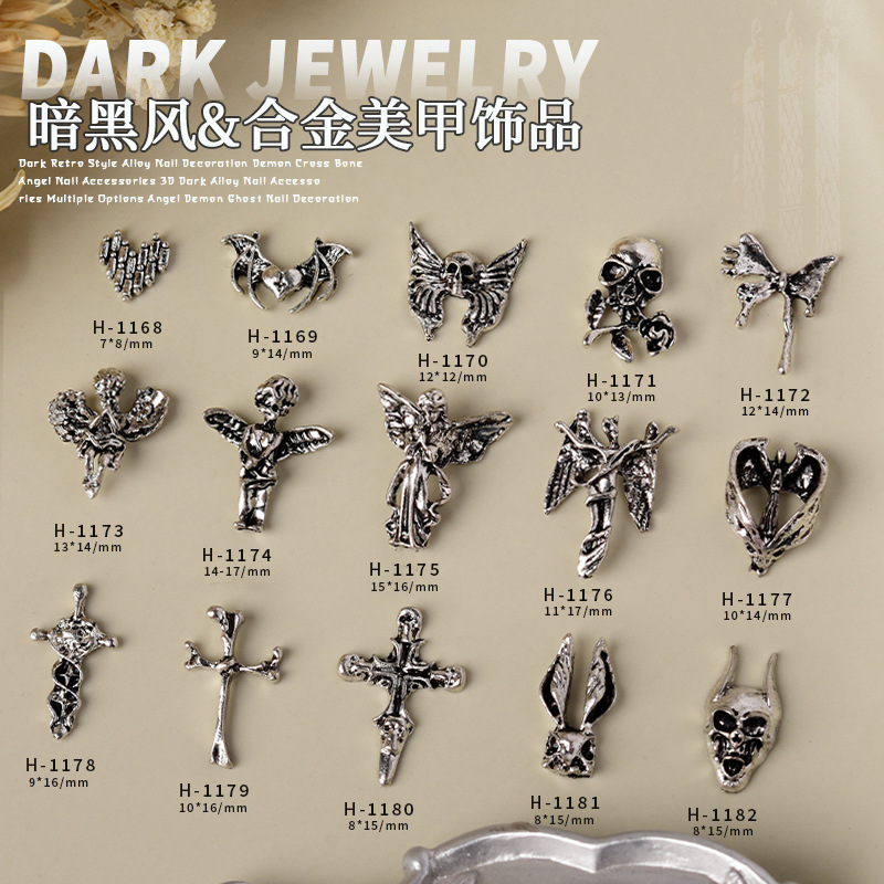 20PCS Gothic Punk Style Alloy  - огляд і ціна Trending Tech Accessories